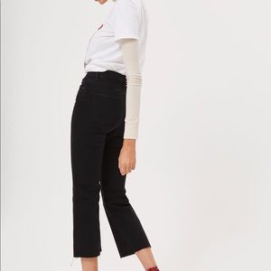 Topshop Moto dree cropped flare jeans
